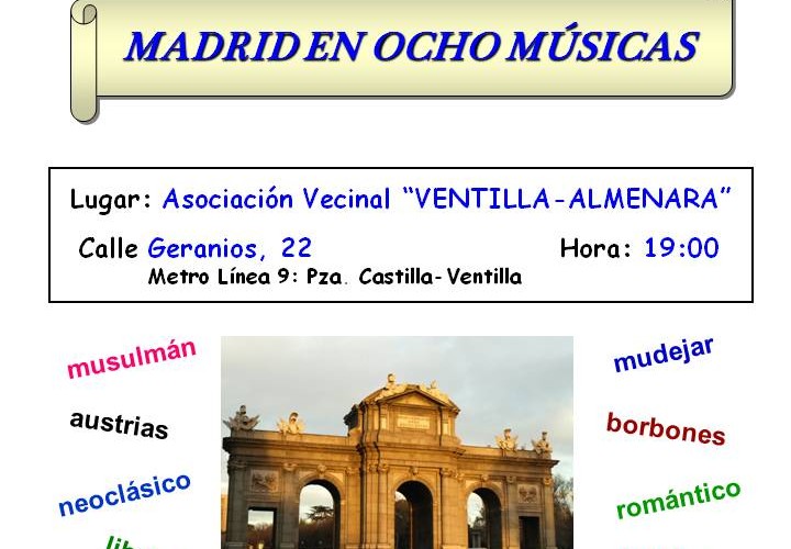 Madrid en ocho músicas. Conferencia de José Luis Diaz de Liaño.