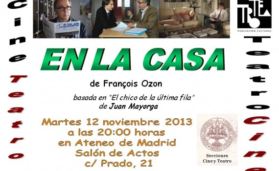 En la casa, de François Ozon, basada en 'El chico de la última fila', de Juan Mayorga.