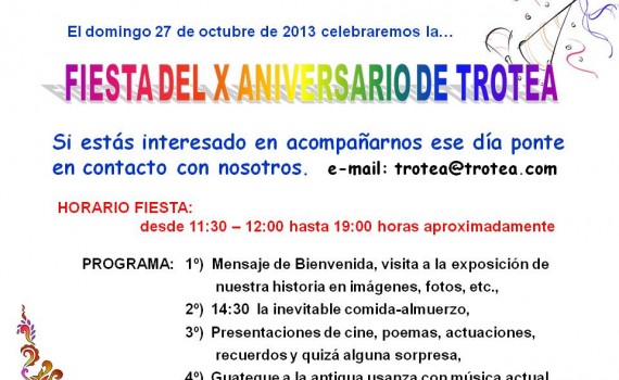 X aniversario de Trotea