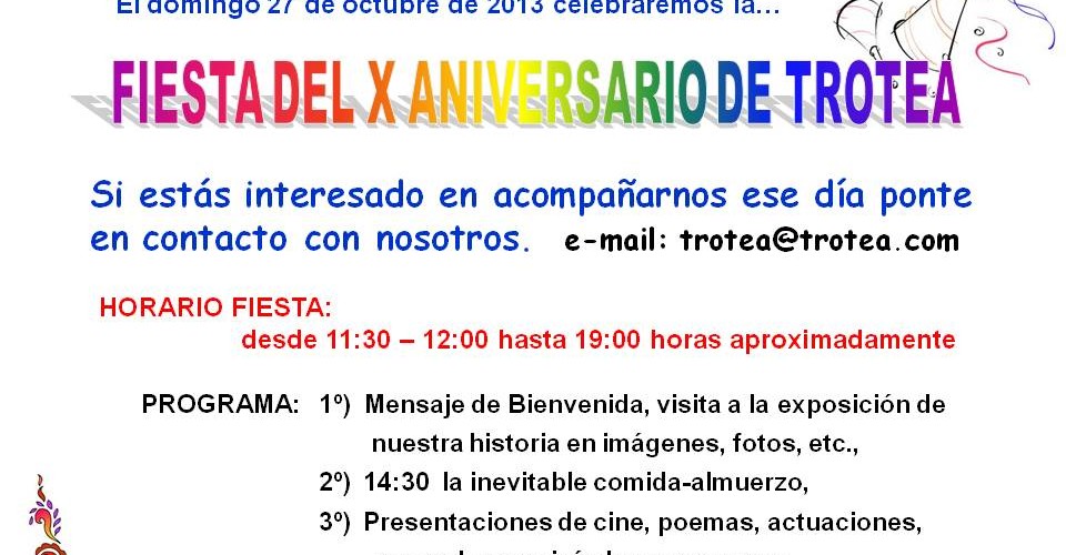 X aniversario de Trotea