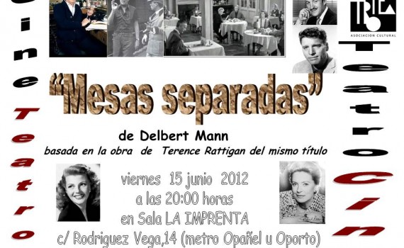 Mesas separadas, de Delbert Mann, a partir de la obra del mismo título de Terence Rattigan